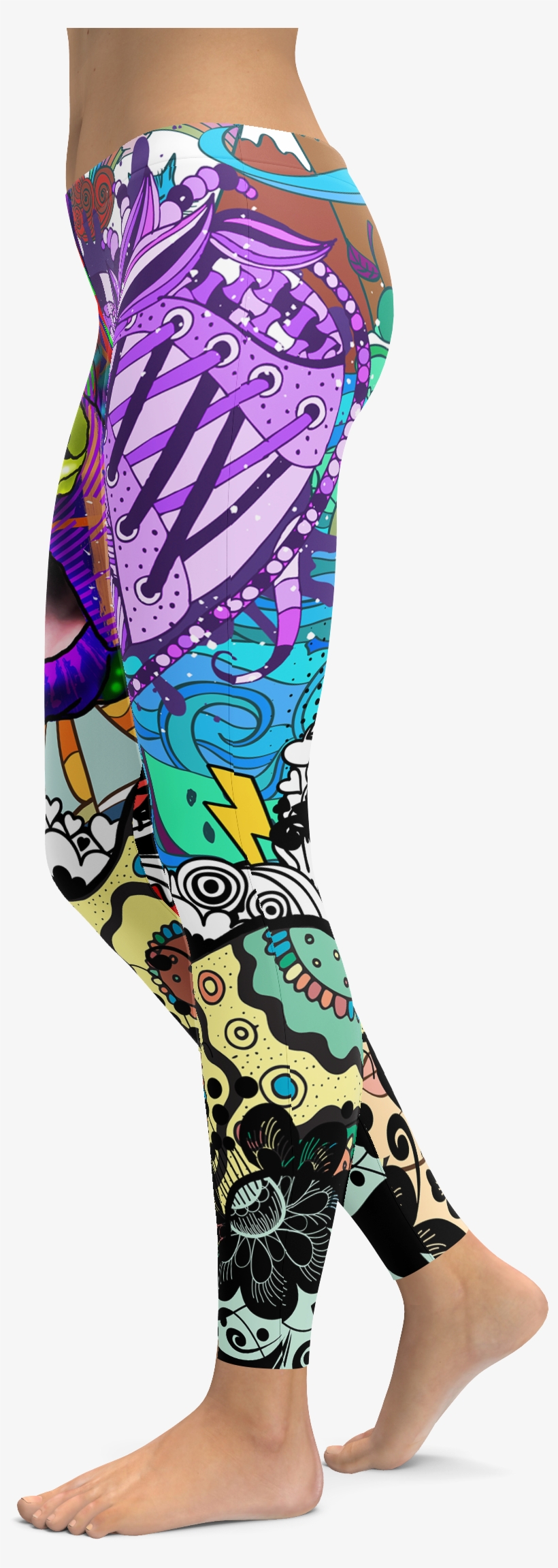 Great Dane Dog Breed Leggings - Gold & Blue Tribe, transparent png #5649148