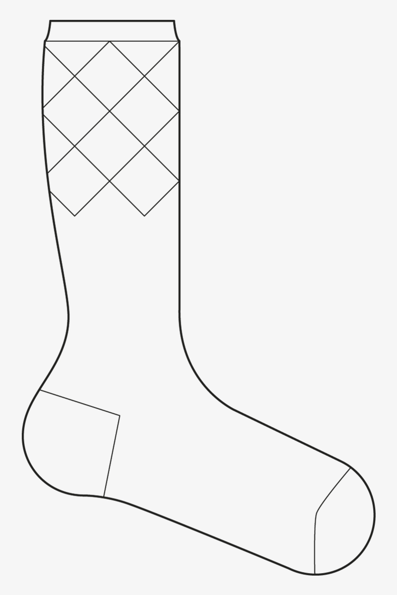 Women's Socks - Rhombus - Rain Boot, transparent png #5649256