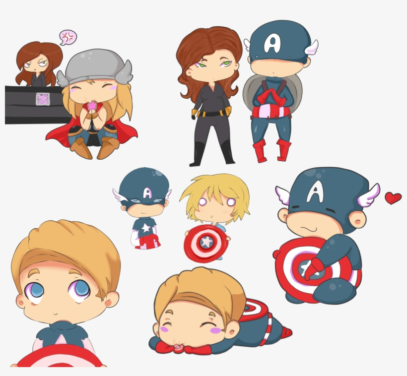 Except I'd Be Captain Britain With A British Shield - Cute Avengers, transparent png #5650829