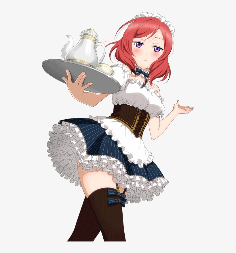 Download Images - Love Live Maid Maki Transparent, transparent png #5651080