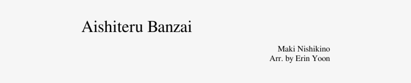 Aishiteru Banzai Sheet Music For Flute, Clarinet, Piccolo, - Insanity Depression Quotes, transparent png #5651154