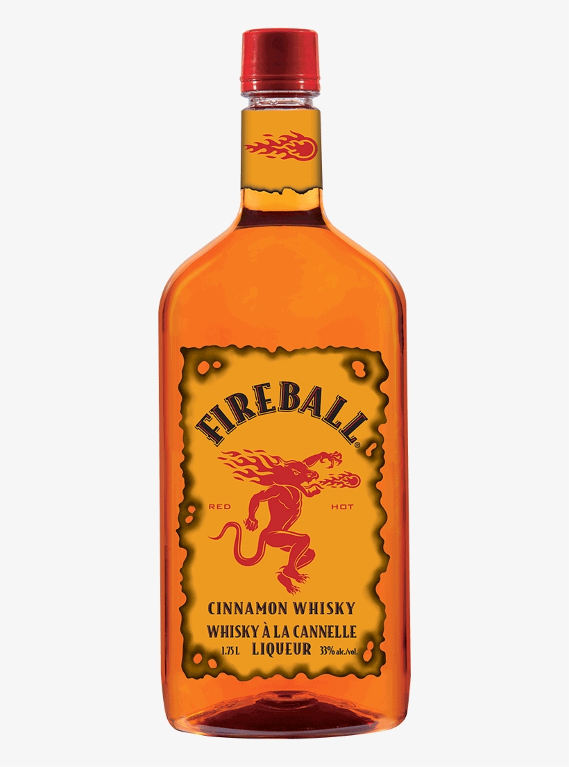 Fireball Cinnamon Whisky - 375 Ml Bottle, transparent png #5651338