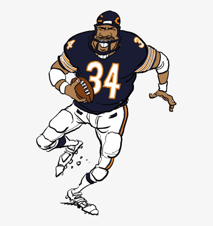 Walter Payton, Faker's Guide To Chicago Bears - Walter Payton Clip Art, transparent png #5652817
