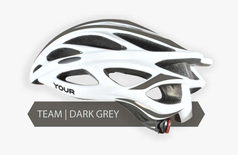 Your Helmets Team White 00 Left Dark Grey - Warna Jingga, transparent png #5652872