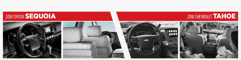 2018 Toyota Sequoia Vs 2018 Chevrolet Tahoe Interior - 2018 Chevrolet Tahoe, transparent png #5653017