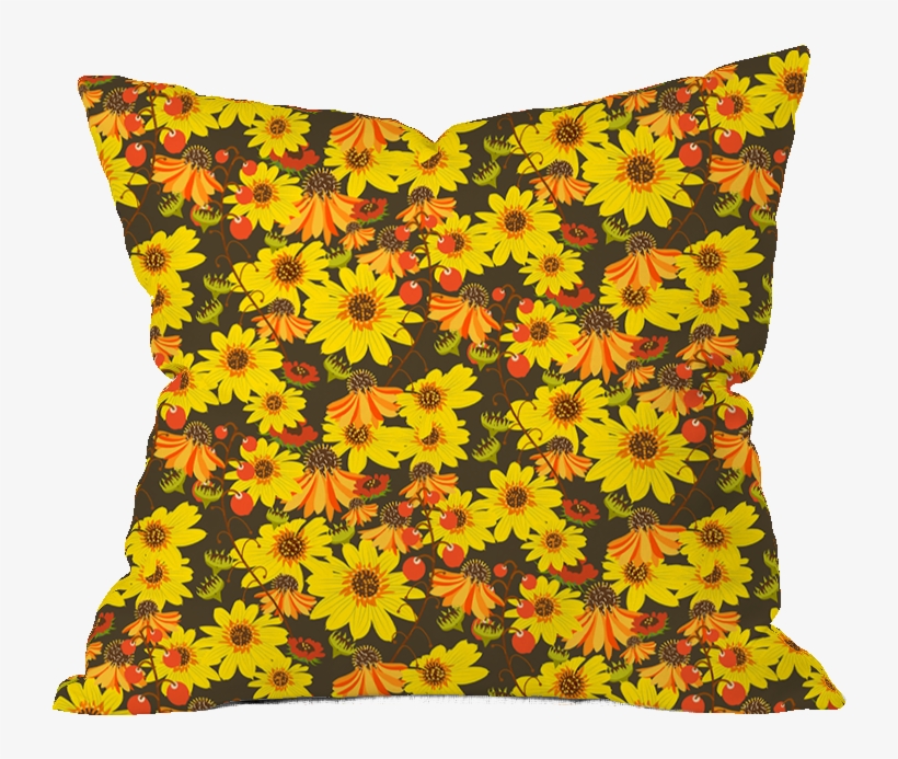 Autumn Mums Floral Pillow Cover, transparent png #5653640