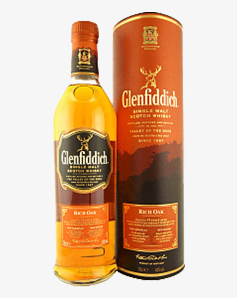 Whisky Glenfiddich 14 Years Rich Oak 1l - Glenfiddich Distillery, transparent png #5654059