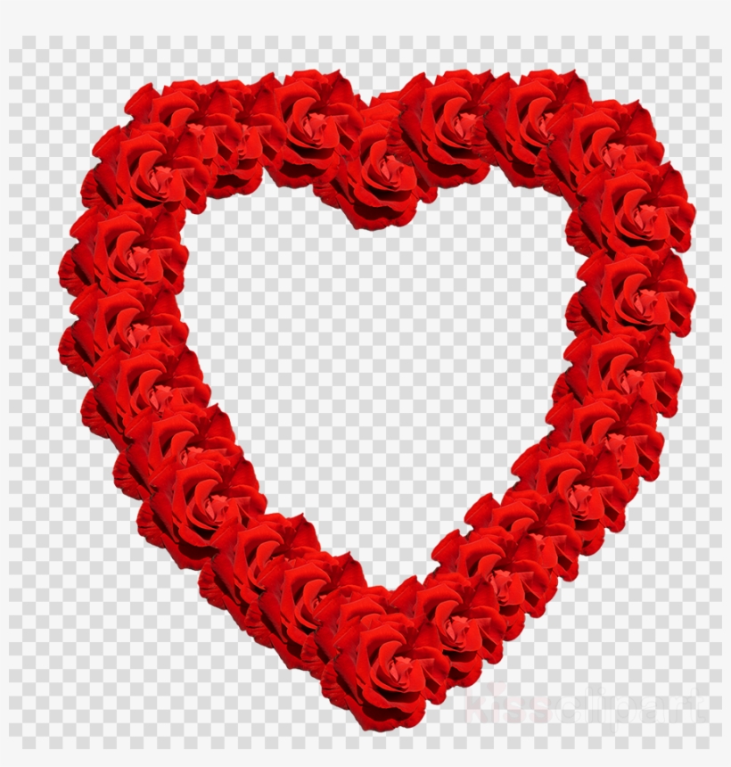Valentine's Day Clipart Garden Roses Heart Valentine's, transparent png #5654236