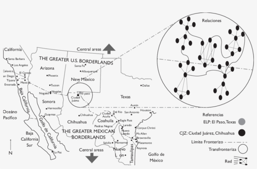Mapa Holístico De La Red Transfronteriza En La Región - Ciudad Juárez, transparent png #5654288