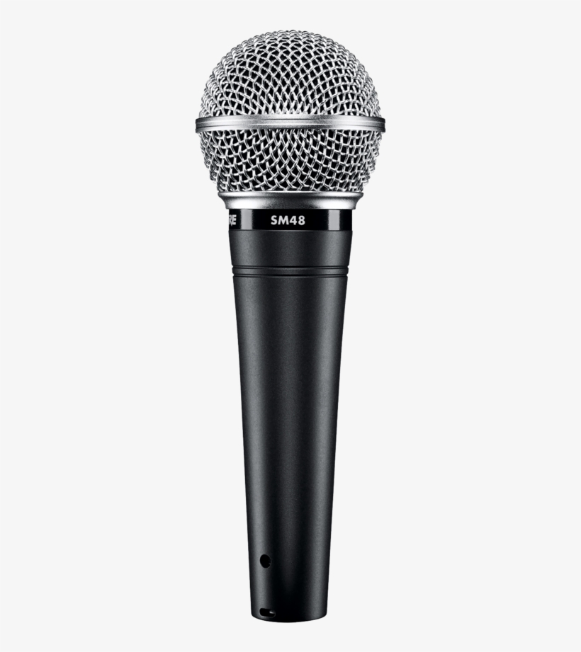 Shure Sm48-lc Microphone - Shure Sm48 Microphone Cardioid Dynamic Vocal Mic -, transparent png #5655387