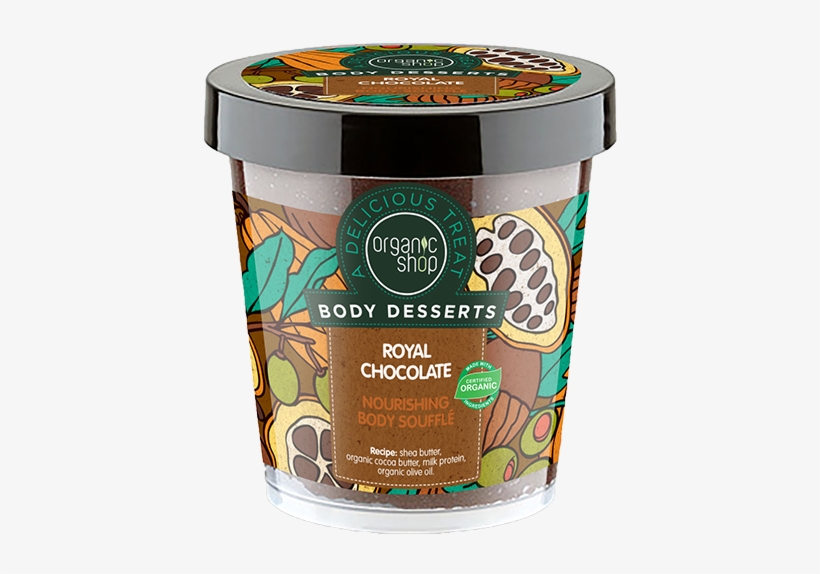 Organic Shop Body Desserts Royal Chocolate Nourishing - Organic Shop - Body Desserts - Nourishing Body Souffle, transparent png #5655529