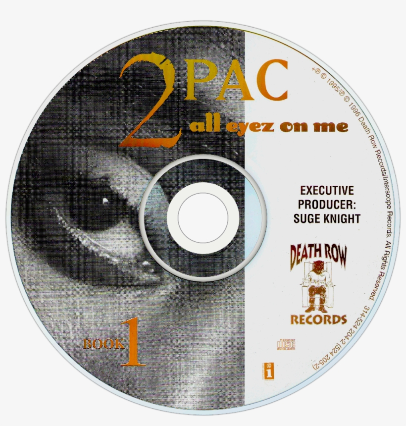 2pac All Eyez On Me Cd Disc Image, transparent png #5655740