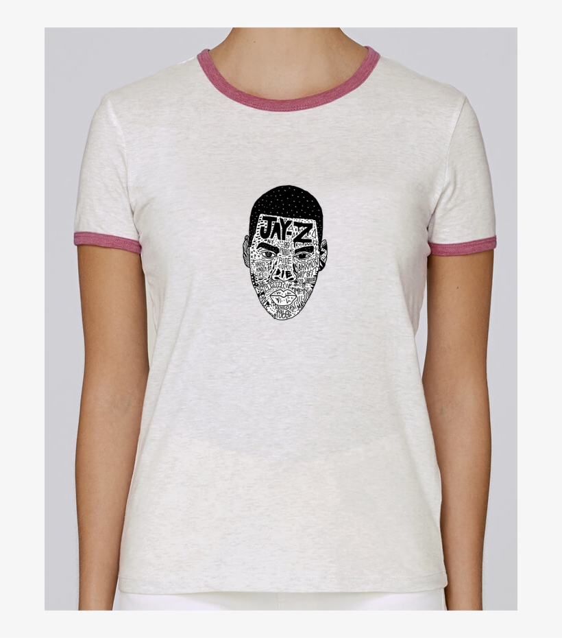 T Shirt Femme Stella Returns Jay Z Head Pour Femme - T-shirt, transparent png #5656294
