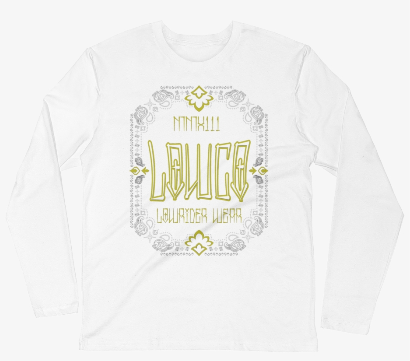 Lowco Lowrider Wear Long Sleeve Fitted Crew - Long-sleeved T-shirt, transparent png #5657135