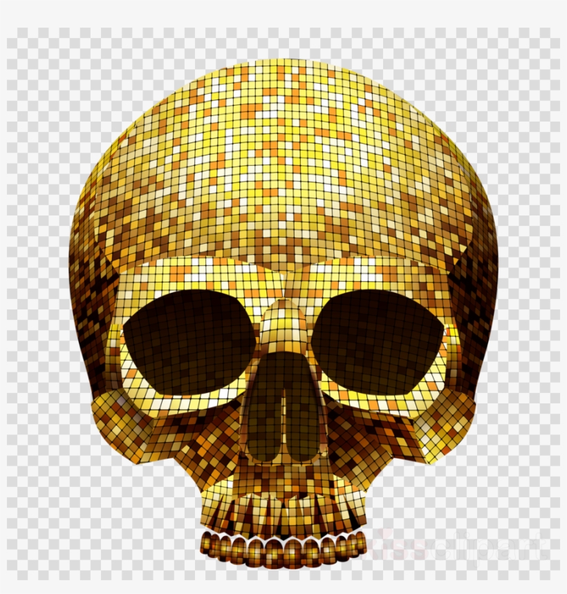 Golden Skull Png Clipart Borders And Frames Skull Clip - Best Gift Happy Halloween Hoodie/t-shirt/mug Black/navy/pink/white, transparent png #5657209
