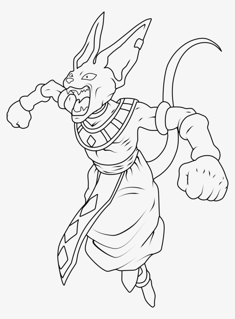 Clip Art Transparent Download Beerus Drawing - Beerus, transparent png #5658200