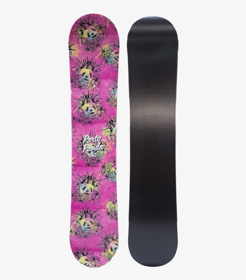 Kid's Party Panda - Snowboard, transparent png #5658203