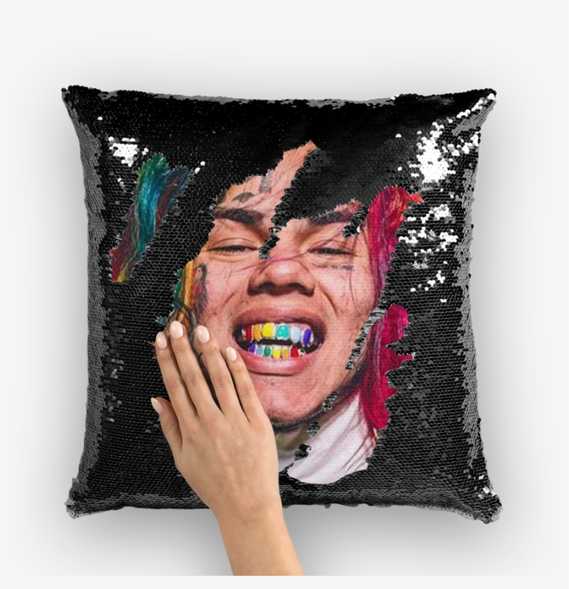 6ix9ine Sequin Pillow, transparent png #5658944