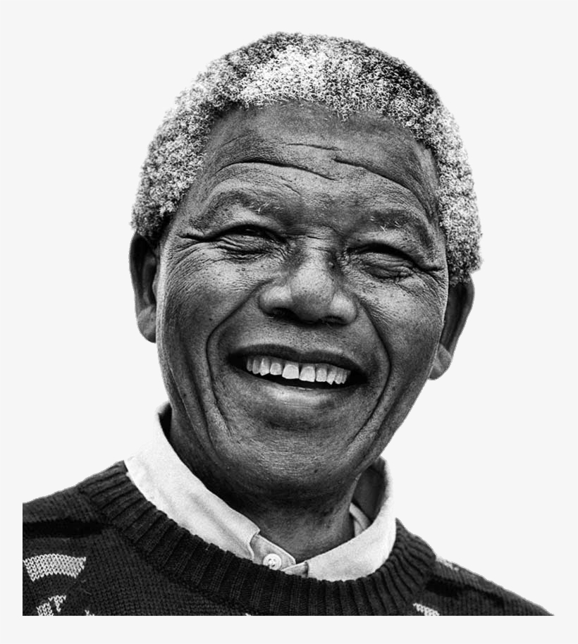 Nelson Mandela Black And White, transparent png #5659309