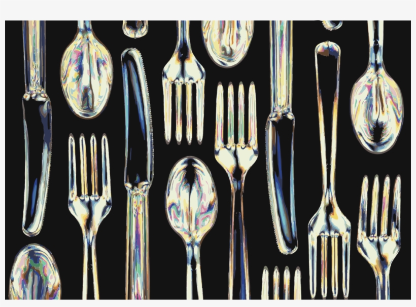 Knife Fork Cutlery Spoon Plastic - Blank Cookbook: A Blank Cookbook Journal For You To, transparent png #5659383