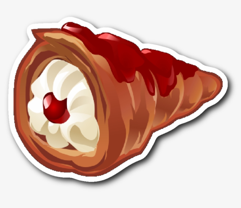 Creamy Roll Sticker - Dessert, transparent png #5660469