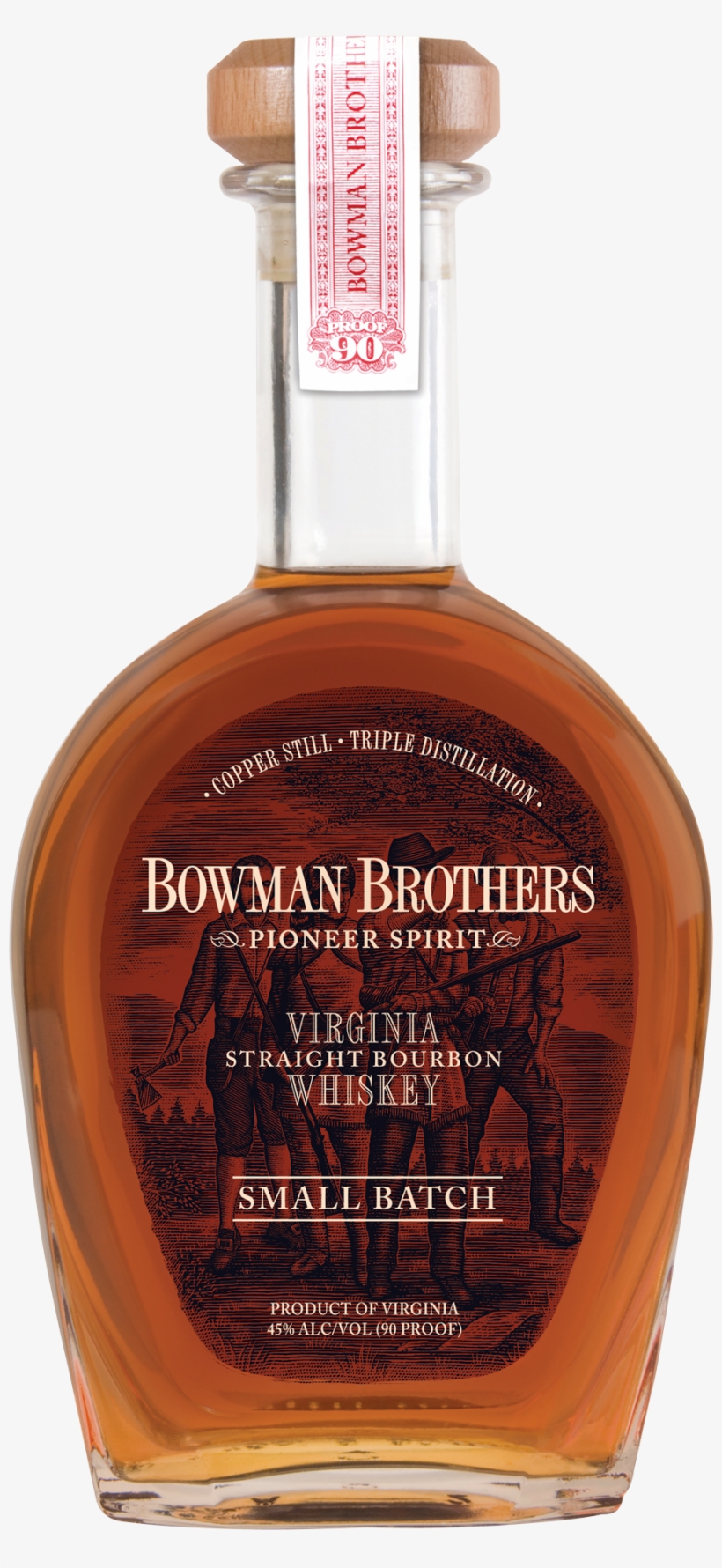 Bowman Brothers Bottle - John J. Bowman Single Barrel Bourbon Whiskey - 750, transparent png #5660531