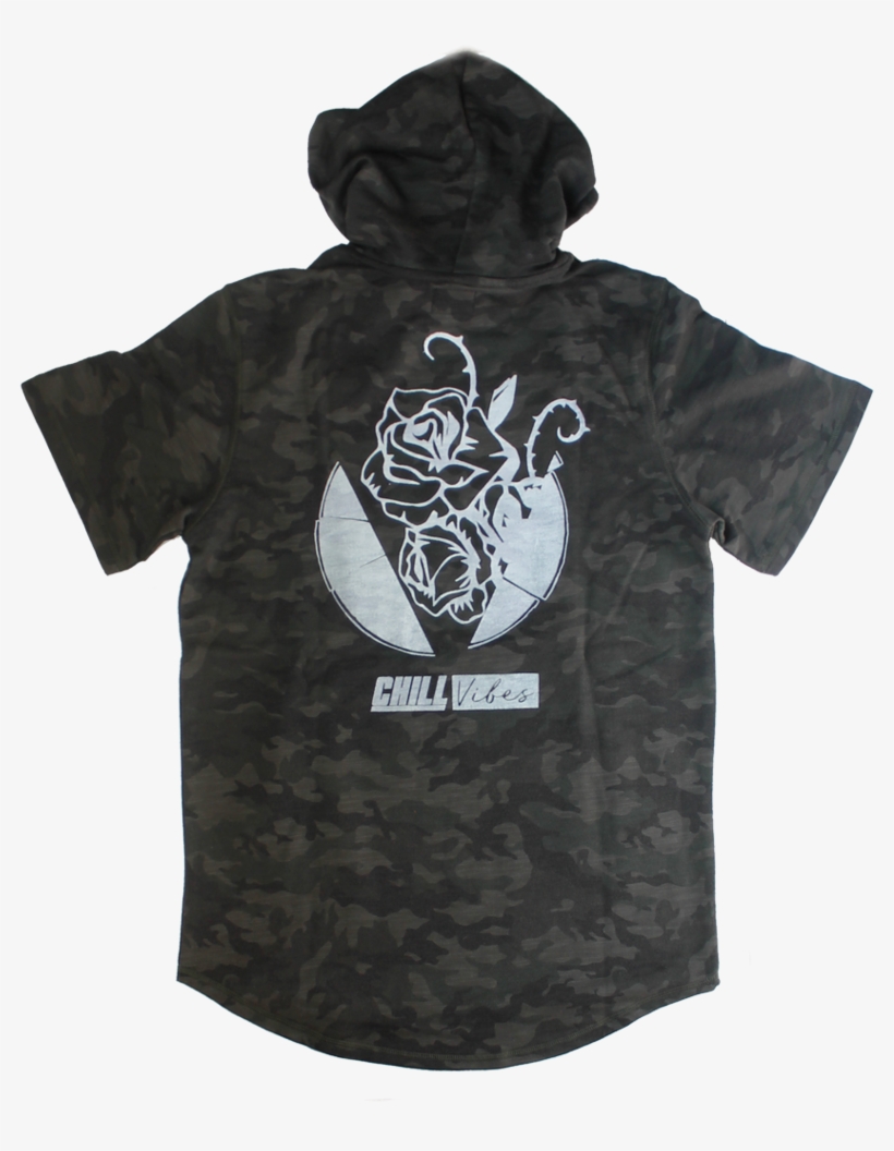 Broken Record Camo Long Tee - T-shirt, transparent png #5661047