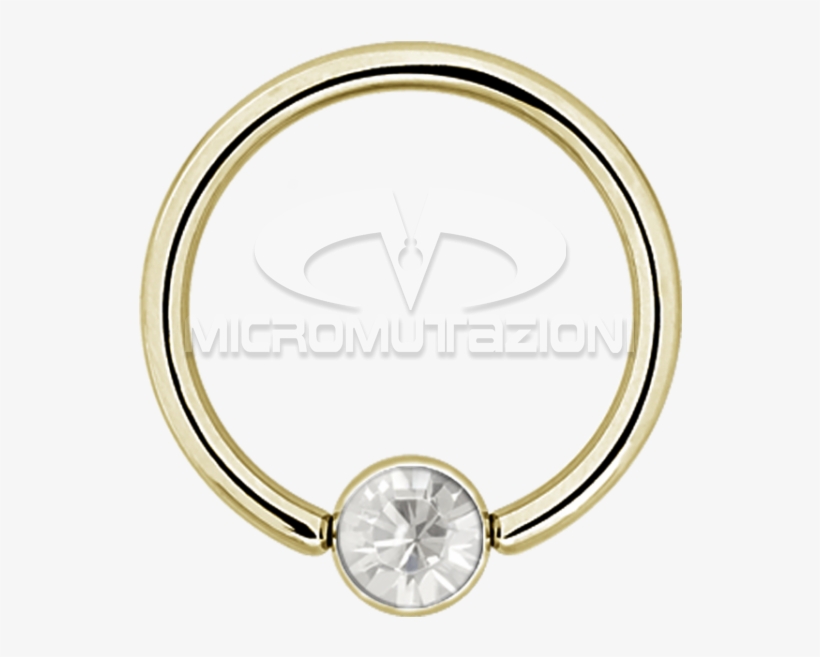 Supply Bcr With Flat Ball Titanium Zirconline - Captive Bead Ring, transparent png #5661103