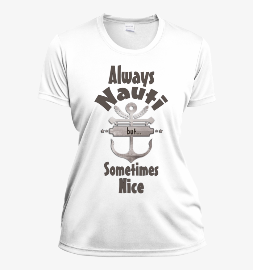 Nautical Style Womens Moisture Wicking Tshirt - Active Shirt, transparent png #5662336