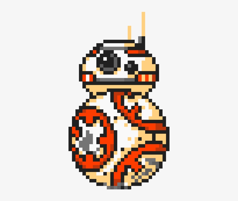 Bb-8 - Star Wars Perler Bead Bb8, transparent png #5662609