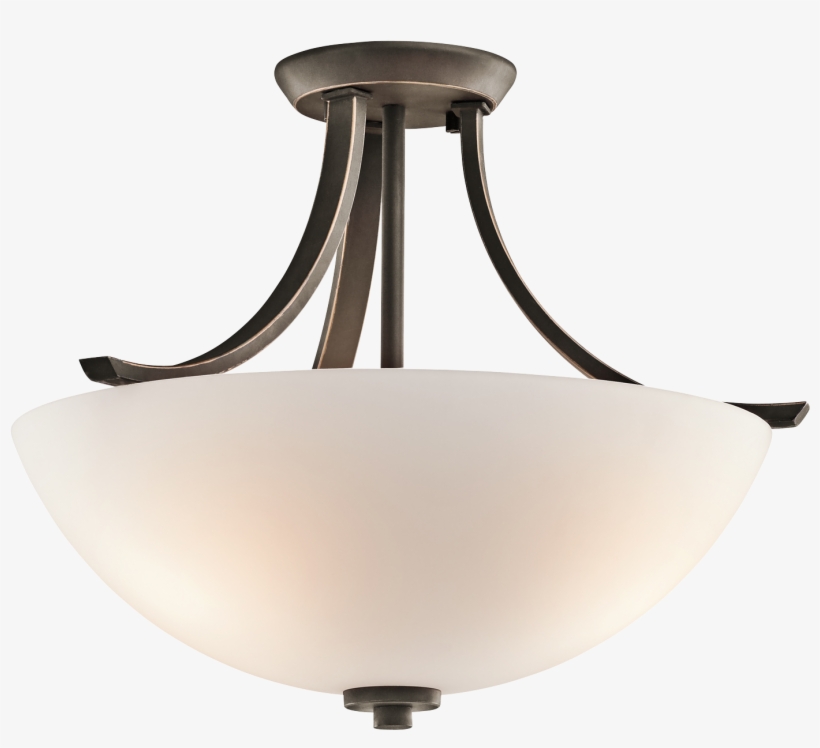 Bulb Semi Flush Ceiling Light Oz - Kichler 42563 - Granby 3 Bulb Semi Flush Ceiling Light, transparent png #5663860