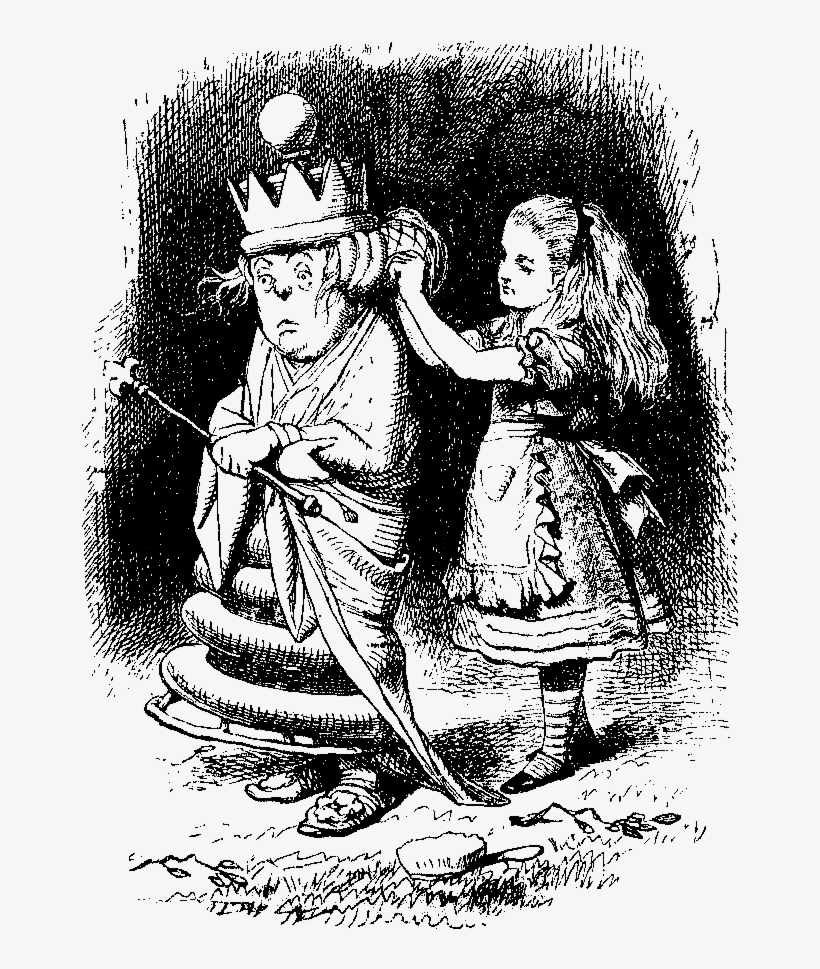 And, The Third Digital Alice In Wonderland Illustration - Tenniel Faint, transparent png #5665195