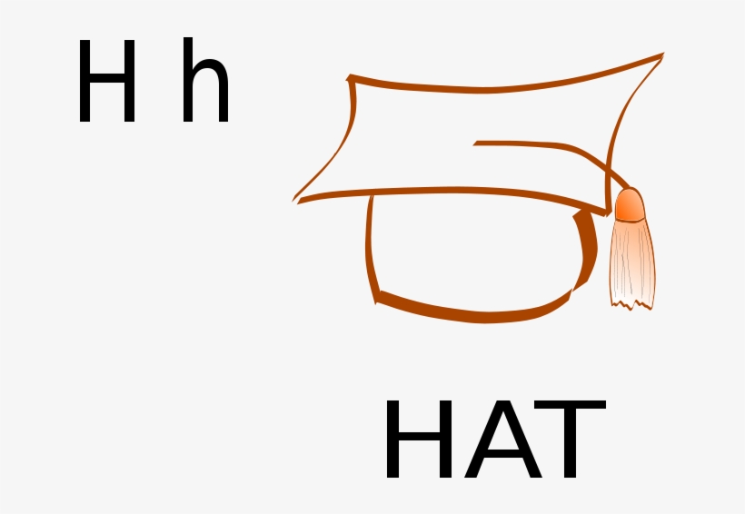 Free H For Hat Free Green Fedora Free Mad Hatter - Square Academic Cap, transparent png #5665502