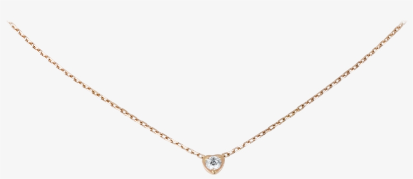 Diamants Légers Necklace, Heart Motif, Mmpink Gold, - Mặt Đá Dây Chuyền, transparent png #5666045