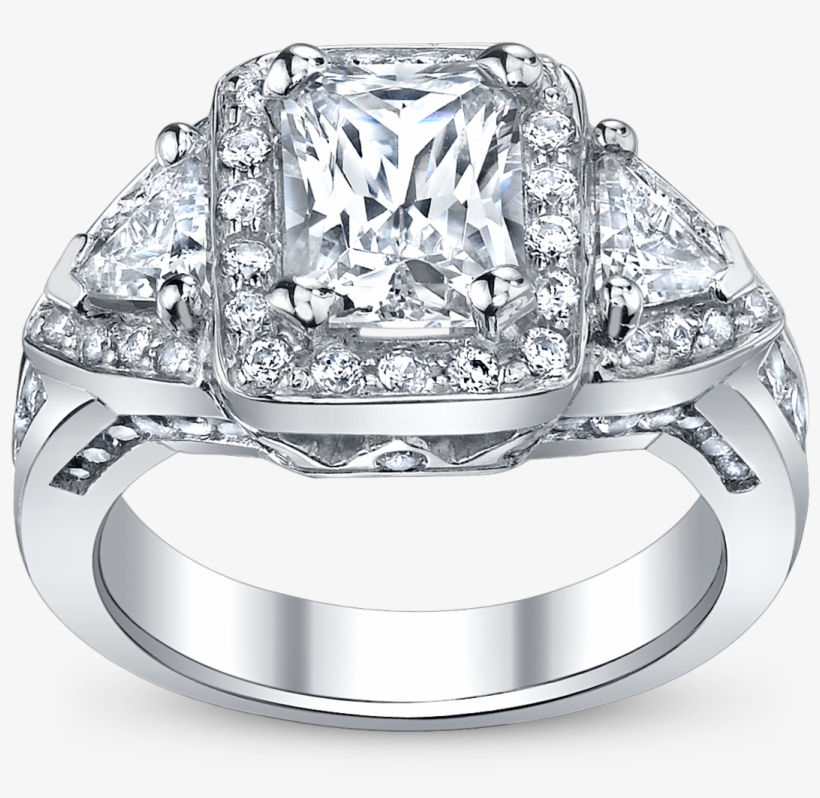 Platinum Engagement Ring - Engagement Ring, transparent png #5667048