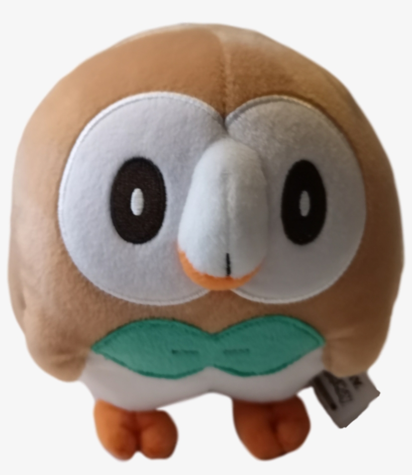 Official Pokemon 8" Rowlet Standing Plush - Stuffed Toy, transparent png #5667288