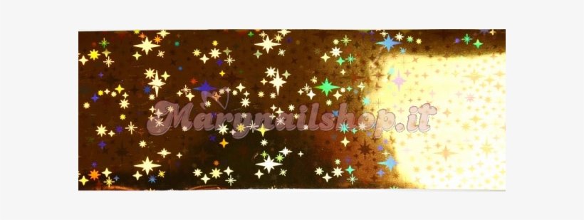 Foil Golden Stars - Christmas Lights, transparent png #5668414