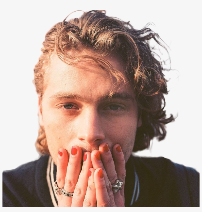 Luke Hemmings Png - Luke Hemmings Red Nails, transparent png #5669043