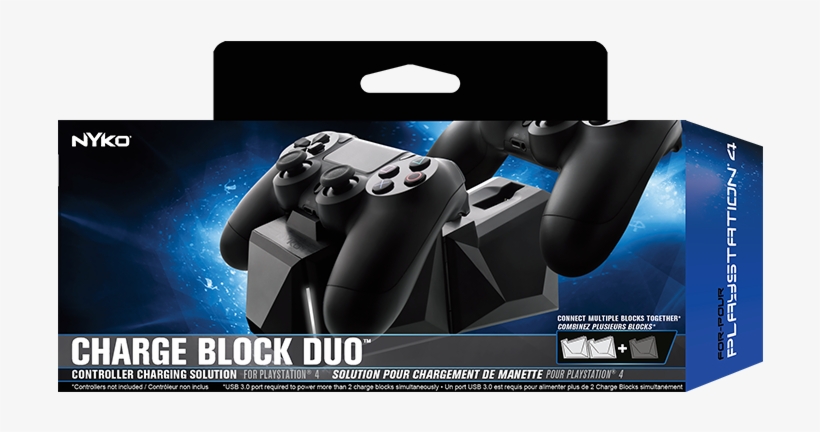 Controller - Nyko Charge Block Duo Ps4, transparent png #5669937
