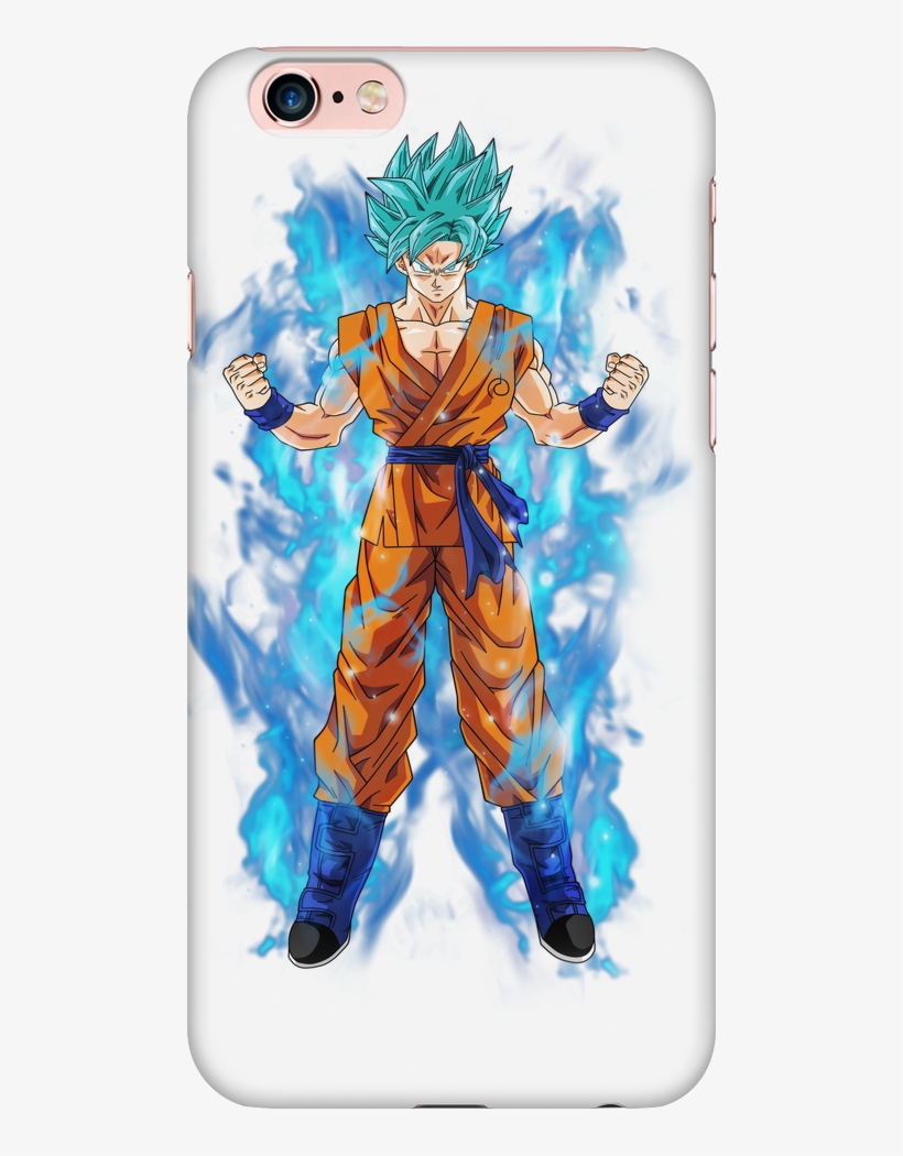 Goku Super Sayian Blue Phone Case, transparent png #5671082