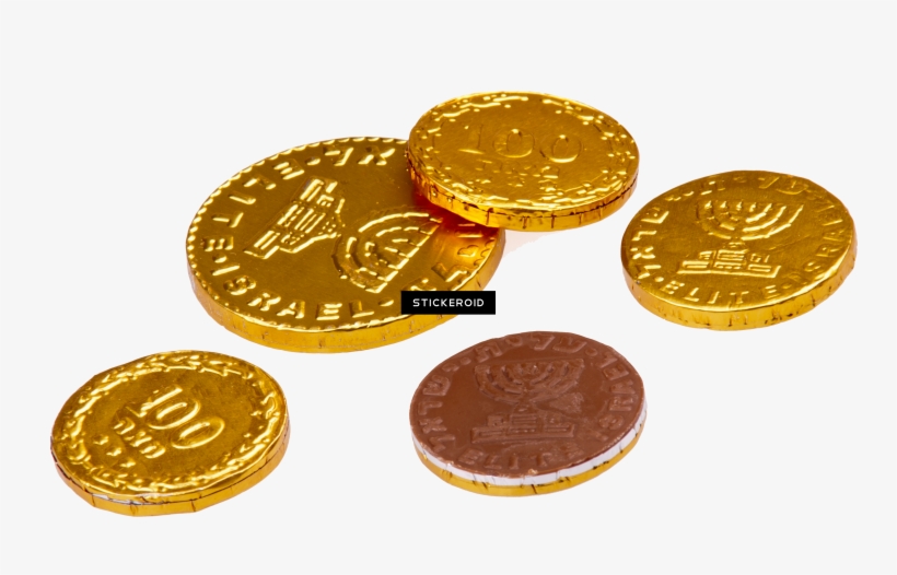 Gold Coins - Coin Chocolate, transparent png #5671147
