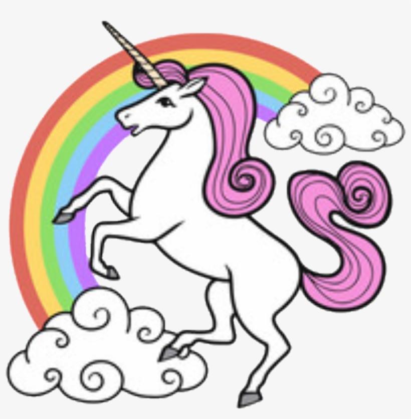 Rainbow Rainbows Unicorns Unicorn - Cartoon Images Of Unicorn, transparent png #5671455