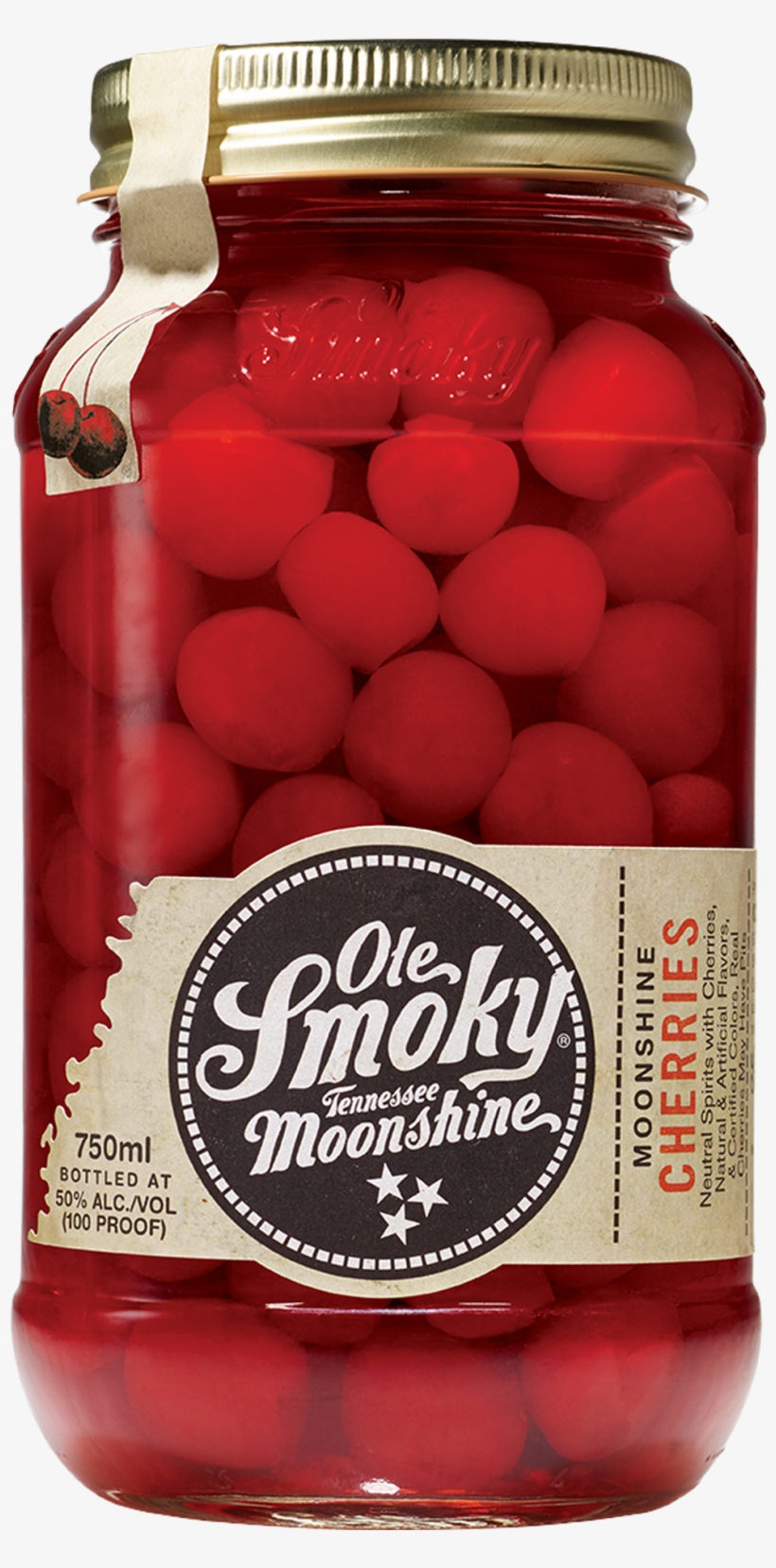 Ole Smoky Moonshine Cherries Moonshine 750ml, transparent png #5671458