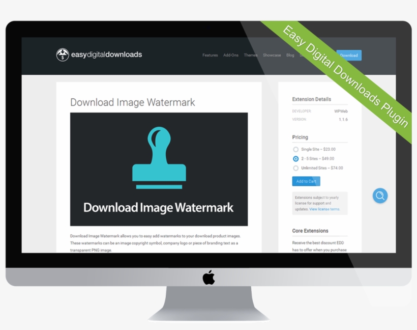 Edd Download Image Watermark - Web Page, transparent png #5671460