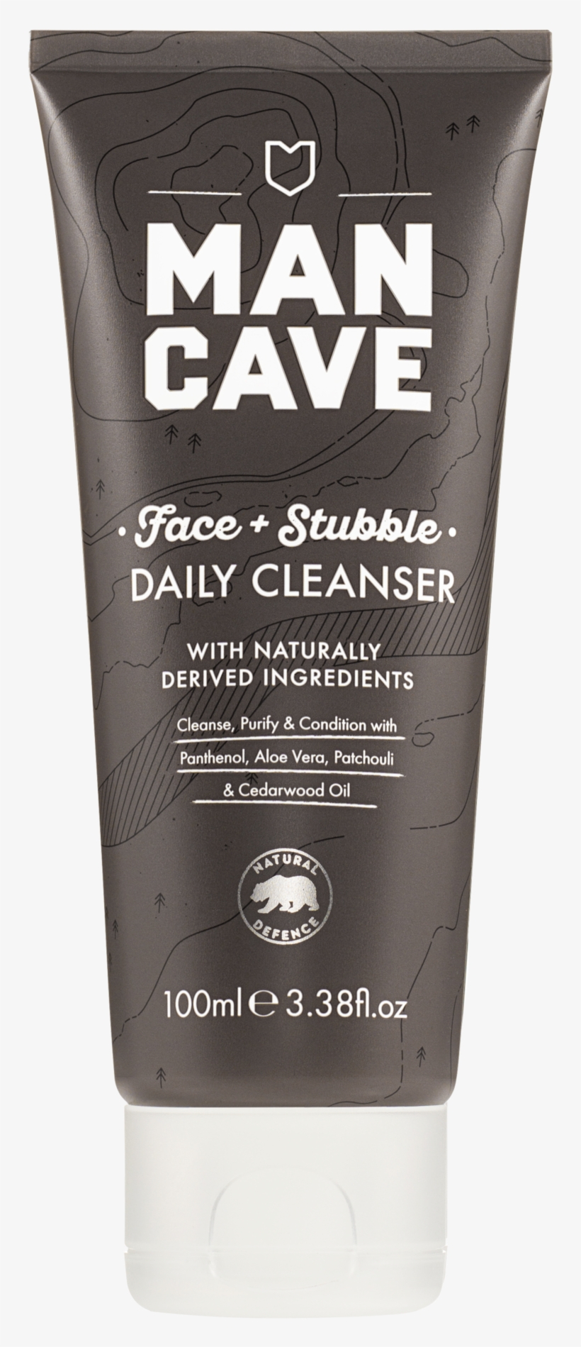 Mancave Face And Stubble Daily Cleanser Is A Grey 100%, transparent png #5673021