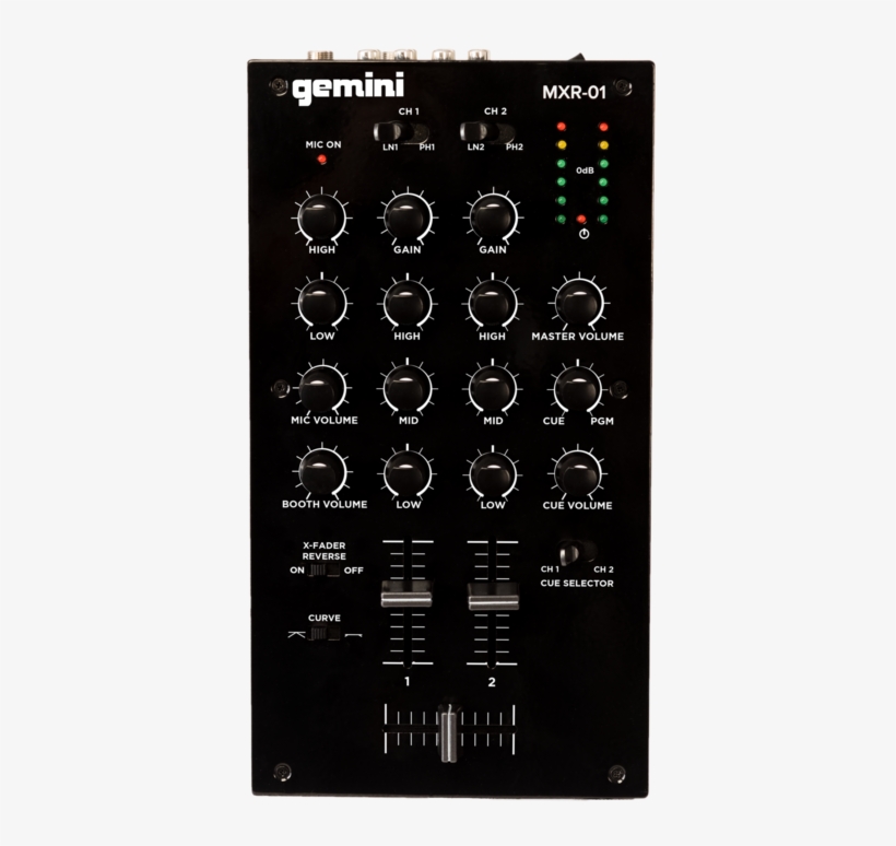2 Channel Professional Dj Mixer - Gemini Mixer, transparent png #5674602