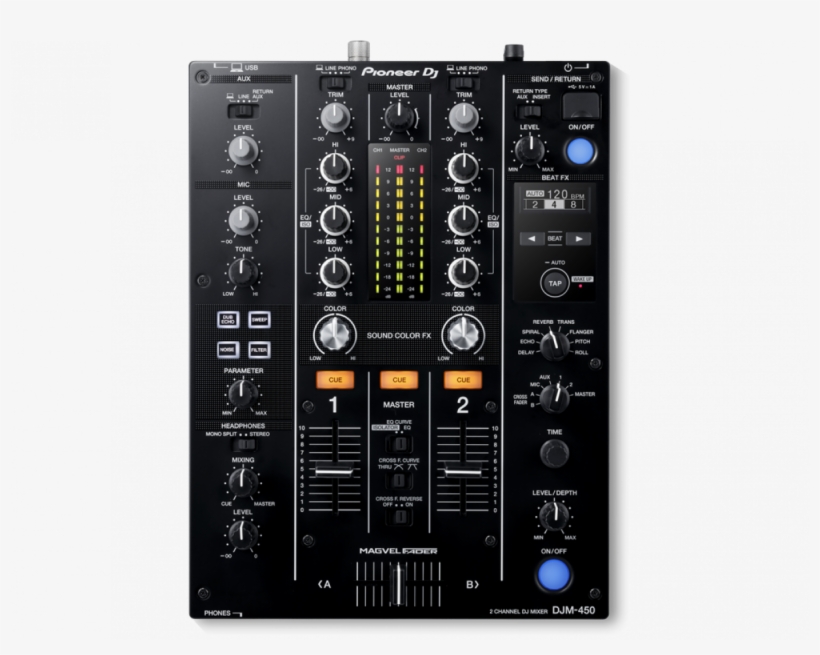 Pioneer Djm450 2 Channel Dj Mixer - Pioneer Djm-450 Dj Mixer, transparent png #5674653