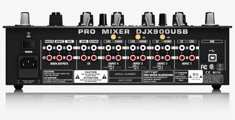 Behringer Djx900usb Professional 5-channel Dj Mixer - Mixer Behringer Djx 900 Usb, transparent png #5675113