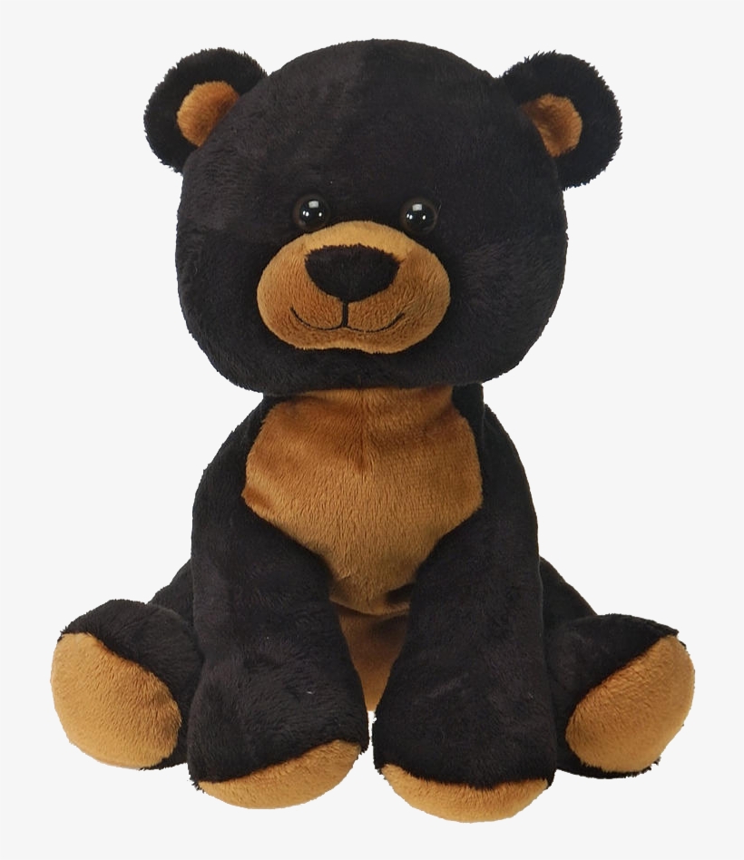 Sitting Black Bear Plush Fiesta 16 Inches - Lil' Buddies - 9" B/b Sitting Black Bear Case Pack, transparent png #5675180