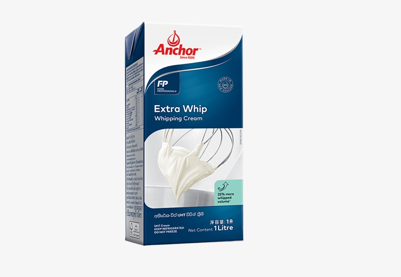 Whipping Up More - Whipping Cream Anchor 1l, transparent png #5676548